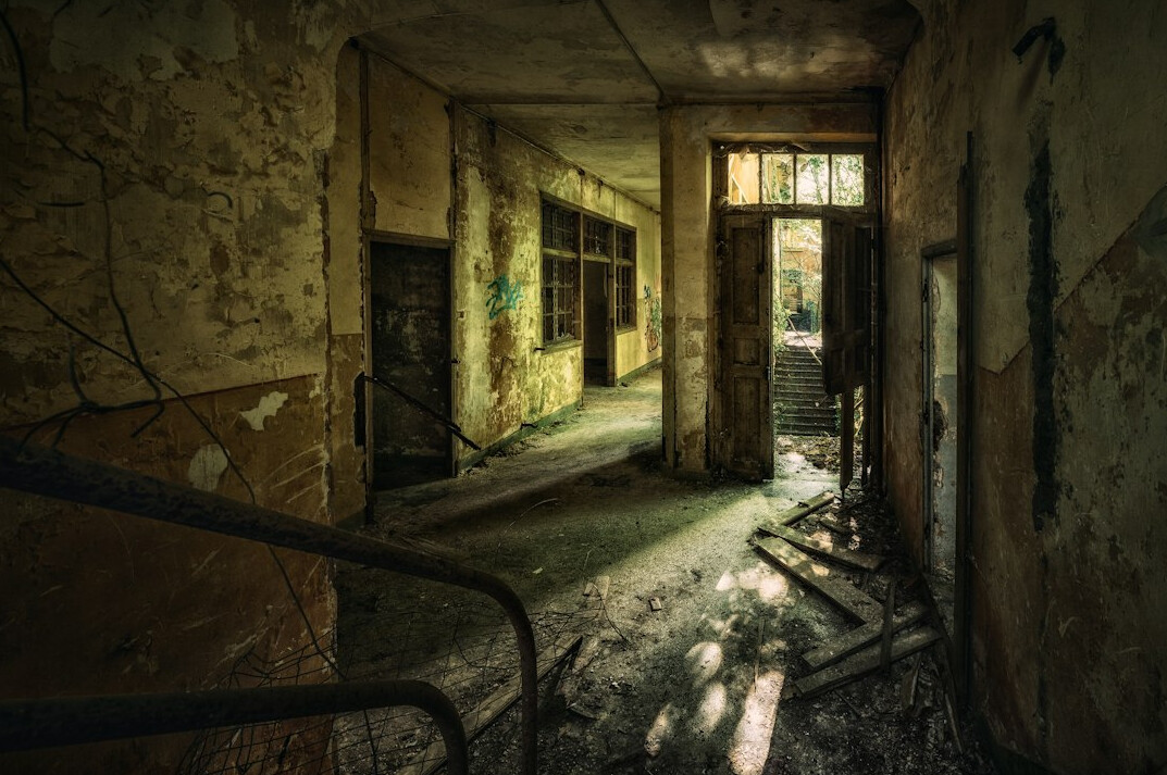 old haunted house interior